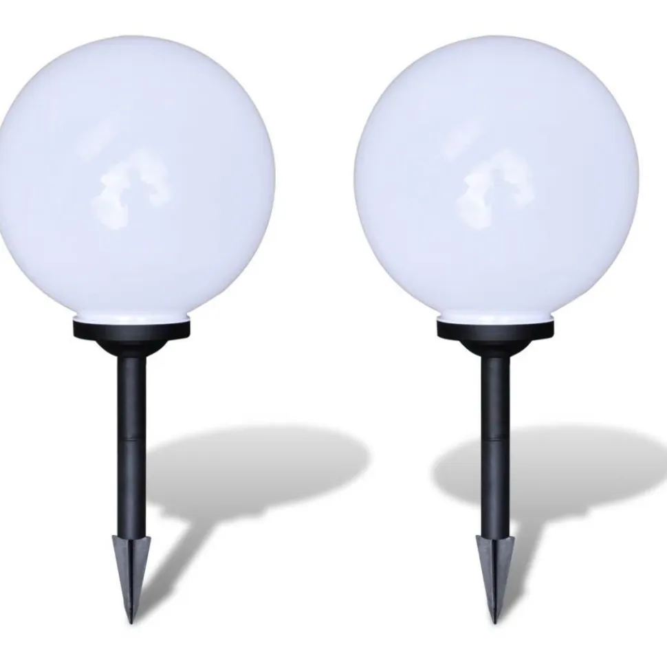 Aurinkovoima pallovalo maapiikillä led 30 cm 2 kpl