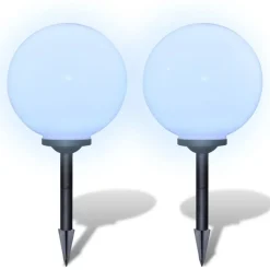 Aurinkovoima pallovalo maapiikillä led 30 cm 2 kpl