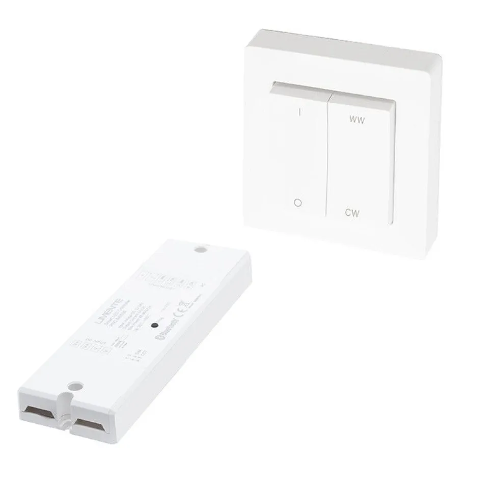 CCT-säädin- ja himmenninsetti Limente Smart 572 Greenline 24V IP20 valkoinen