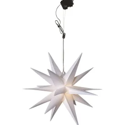 3D LED-valotähti Star Trading Alice, ulkokäyttöön, 60cm, valkoinen