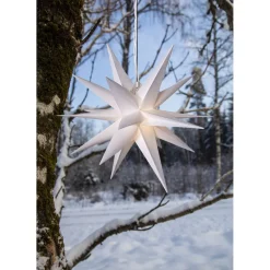 3D LED-valotähti Star Trading Alice, ulkokäyttöön, 60cm, valkoinen
