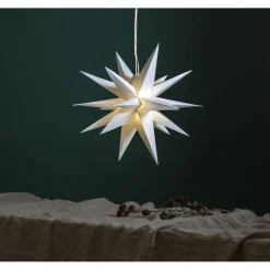 3D LED-valotähti Star Trading Alice, ulkokäyttöön, 60cm, valkoinen