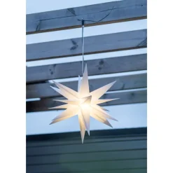 3D LED-valotähti Star Trading Alice, ulkokäyttöön, 60cm, valkoinen