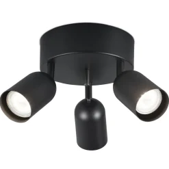 Design-spottivalaisin Sessak Kippo, 3-os, Ø25cm, valkoinen