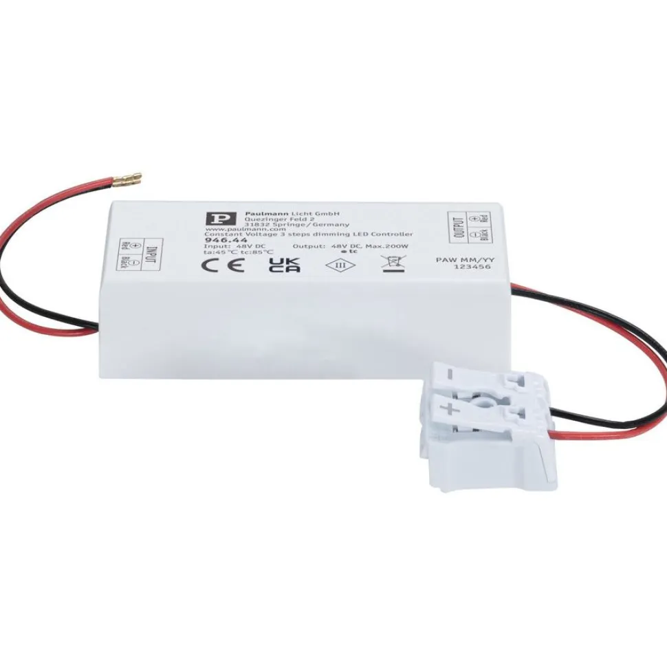 Himmennin Paulmann ULine 3-Step-Dimmer, max. 200W, 48V, 80x35mm, valkoinen