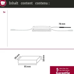 Himmennys- ja kytkinohjain Paulmann MaxLED, Zigbee 3.0, DC 24V, max.144W