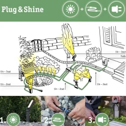 Hämäräkytkin ulkokäyttöön Paulmann Plug & Shine, IP67, musta