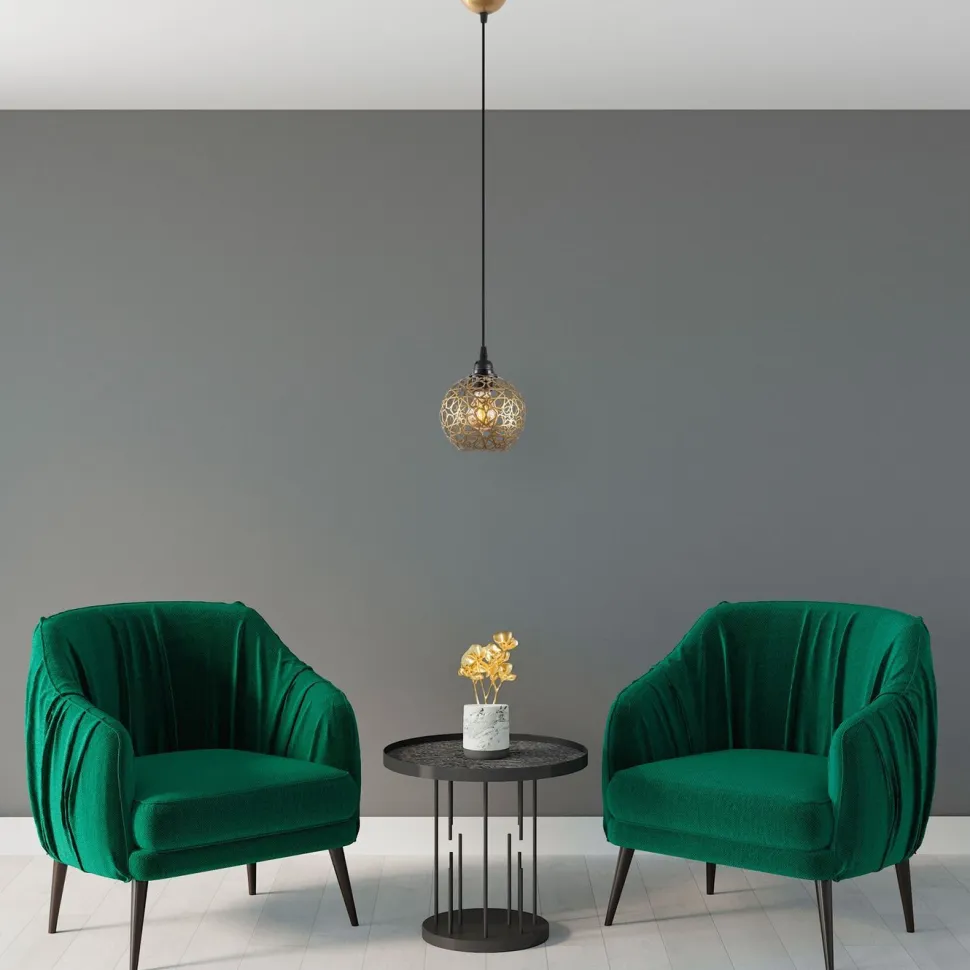 Ikkunavalaisin Linento Lighting Selcuklu, Ø17cm, E27, kulta