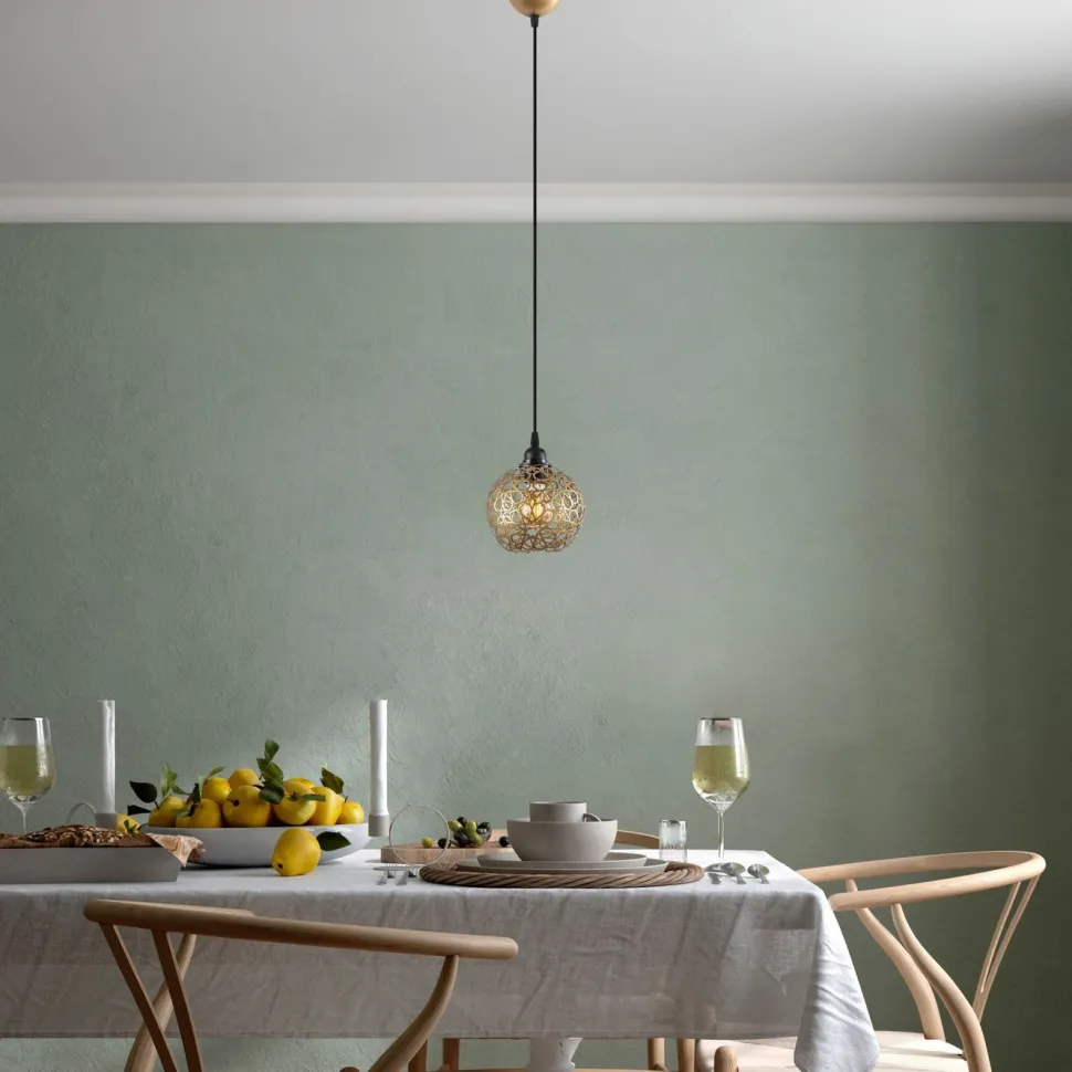 Ikkunavalaisin Linento Lighting Selcuklu, Ø17cm, E27, kulta