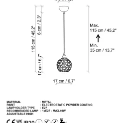 Ikkunavalaisin Linento Lighting Selcuklu, Ø17cm, E27, kulta