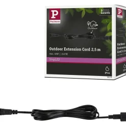 Jatkokaapeli Paulmann SimpLED ulkokäyttöön IP44 2.5m DC 24V musta