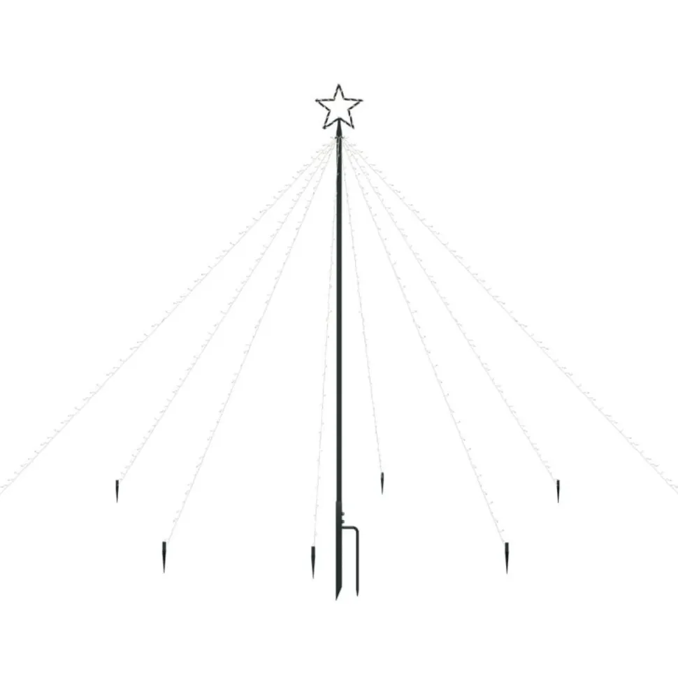 Joulukuusen valot sisä-/ulkokäyttöön, 400 LED-valoa, 2,5 m