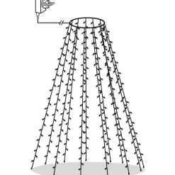 Joulukuusen valoverkko 150 lediä ip44 150 cm