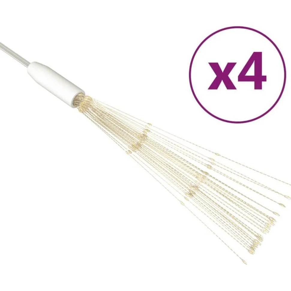 Joulun ilotulitusulkovalo 4 kpl 20 cm 560xLED eri värejä