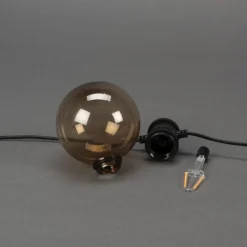 Juhlavalosarja aurinkokennolla Konstsmide Amber, 10-osainen, latausmahdollisuus