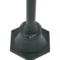 Kaksilyhtyinen pylväsvalaisin puutarhaan e27 220 cm vihreä