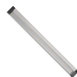 Kalustevalaisin Spectrum LED SMD 3.3W 12V 4000K IR-liiketunnistin sivussa 300x29x10mm hopea mustat päädyt