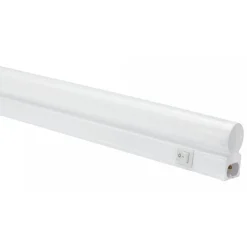 Kalustevalaisin Spectrum T5 600mm 7W 3000K 120° johdolla ja on/off-kytkimellä 582x25x36mm valkoinen
