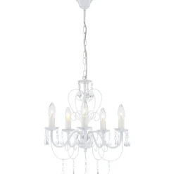 Kattokruunu Globo Pinja Ø44cm 40W valkoinen