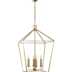 Kattokruunu Linento Lighting Till, 50cm, 4xE14, kulta