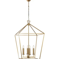 Kattokruunu Linento Lighting Till, 50cm, 4xE14, kulta