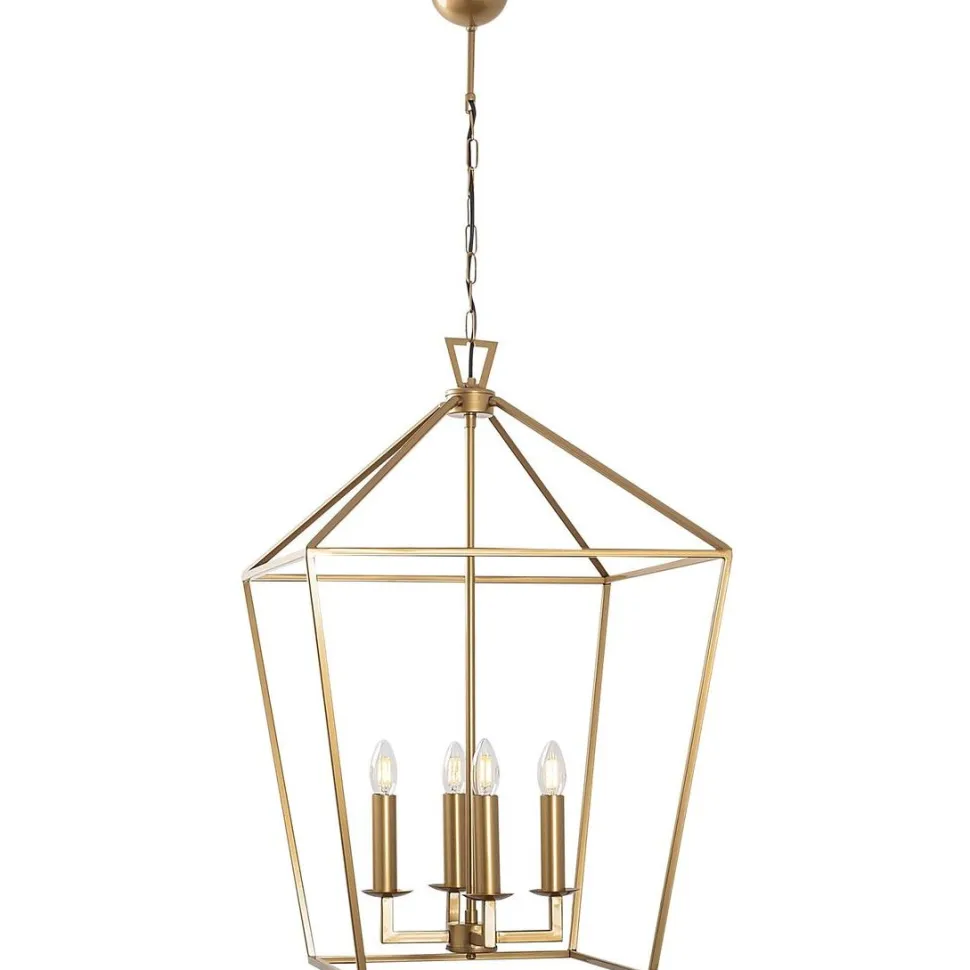 Kattokruunu Linento Lighting Till, 50cm, 4xE14, kulta