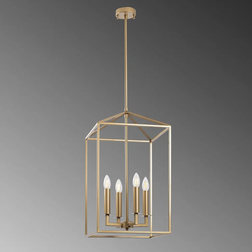 Kattokruunu Linento Lighting Till, 35cm, 4xE14, kulta