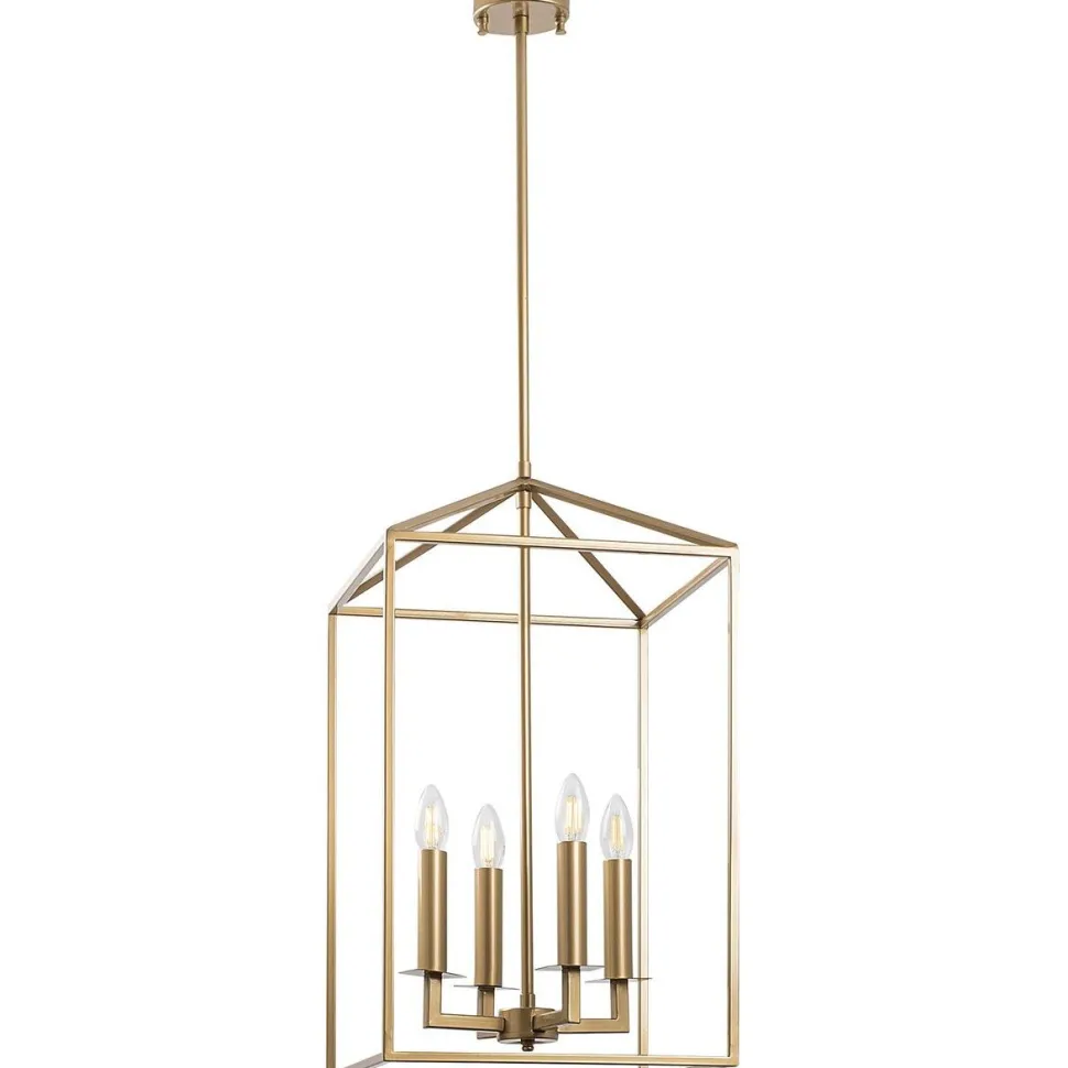 Kattokruunu Linento Lighting Till, 35cm, 4xE14, kulta