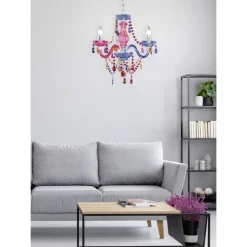 Kattokruunu Luster Ø 400x1500 mm 3-osainen monivärinen