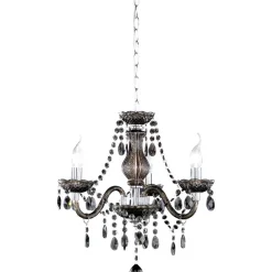 Kattokruunu Luster Ø 400x1500 mm 3-osainen musta