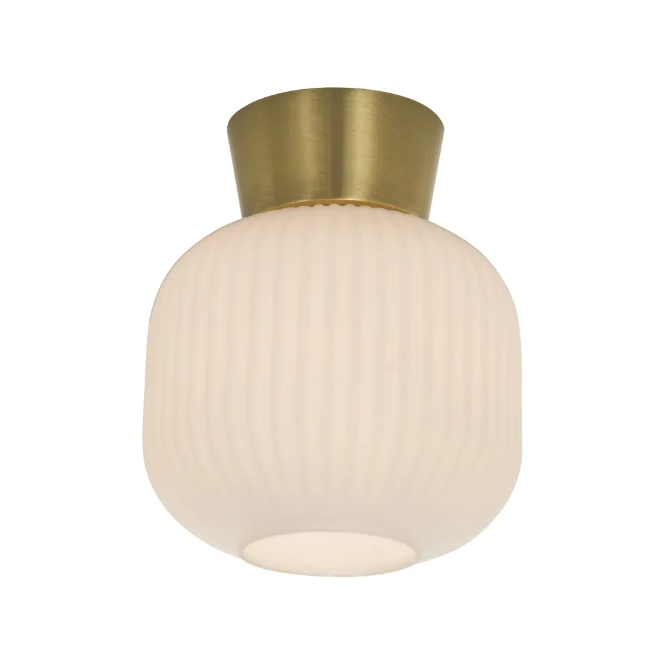 Kattoplafondi Aneta Lighting Vanja valkoinen/harjattu messinki