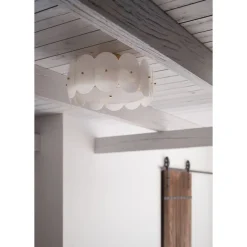 Kattoplafondi By Rydéns Omlott Ø53cm E27 messinki/valkoinen