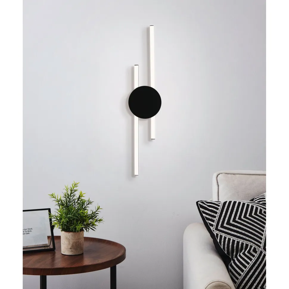 Katto-/seinävalaisin Eglo Venticello 20W LED 3000K IP20 musta