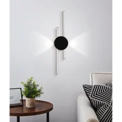 Katto-/seinävalaisin Eglo Venticello 20W LED 3000K IP20 musta