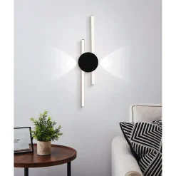 Katto-/seinävalaisin Eglo Venticello 20W LED 3000K IP20 musta