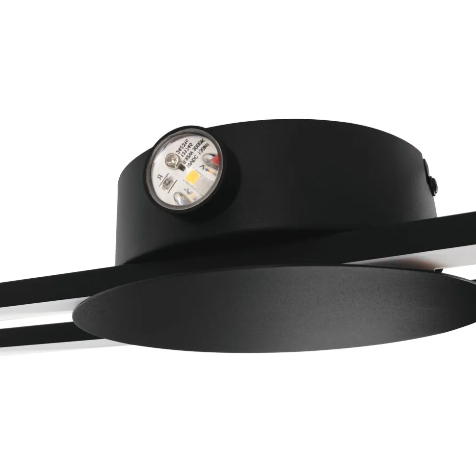 Katto-/seinävalaisin Eglo Venticello 20W LED 3000K IP20 musta