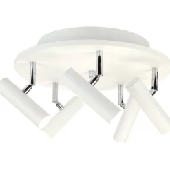 Kattospotti Aneta Lighting Artic 5-osainen pyöreä valkoinen/kromi