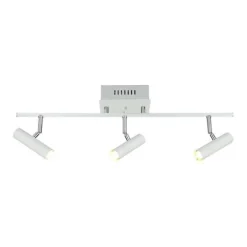 Kattospotti Aneta Lighting Artic 3-osainen suora valkoinen