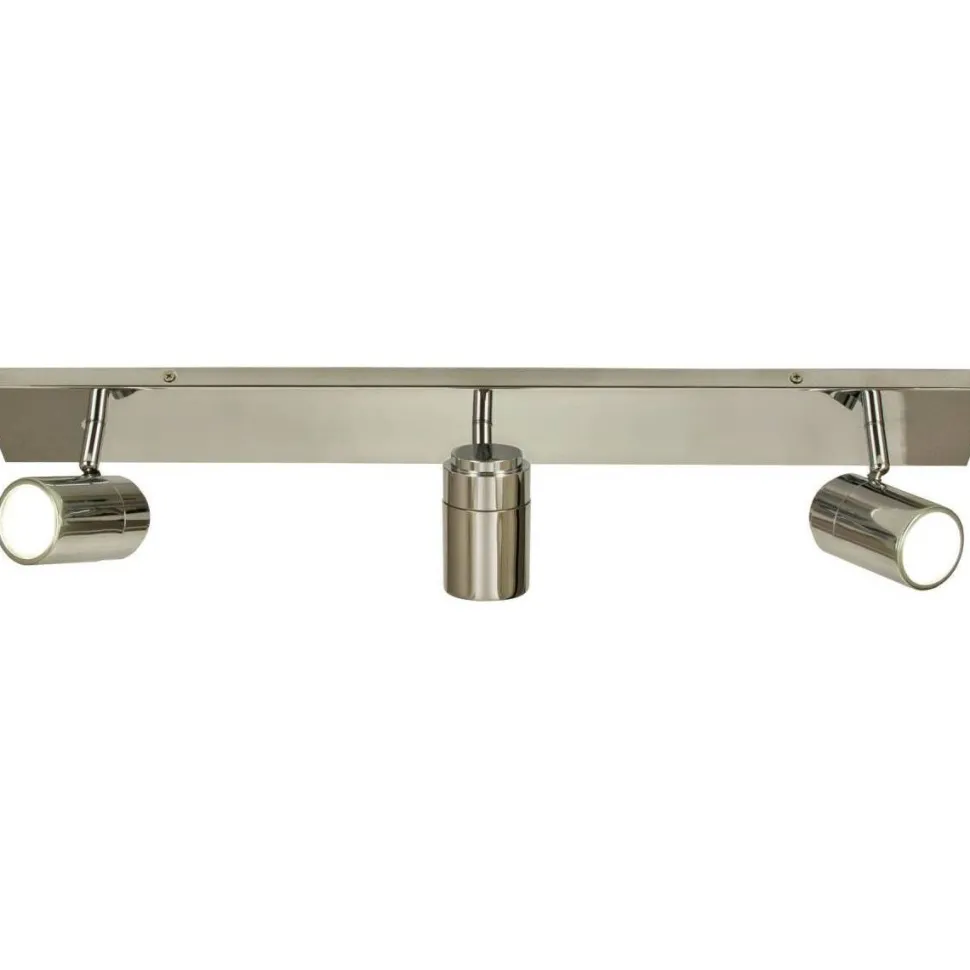 Kattospotti Aneta Lighting Livorno 3-osainen suora IP44 kromi/valkoinen