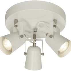 Kattospotti Aneta Lighting Metz pyöreä, 3-osainen, valkoinen