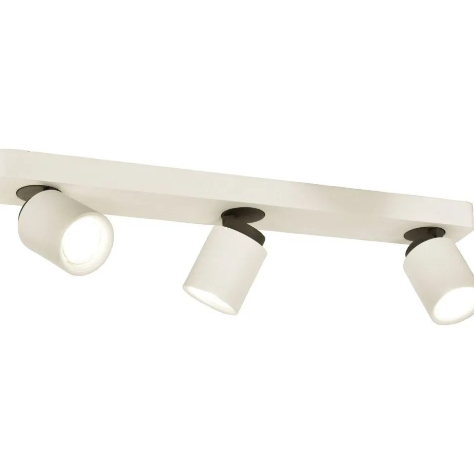 Kattospotti Aneta Lighting Rollo 3-osainen GU10 suora valkoinen/musta