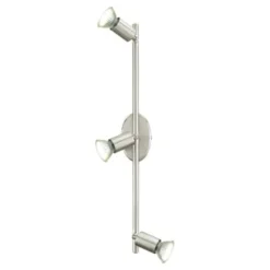 Kattospotti Buzz 485x65 mm 3-osainen harjattu teräs