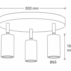 Kattospotti Linento Lighting Nur 3-osainen