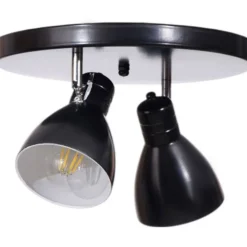 Kattospotti Linento Lighting Otis 2-osainen musta