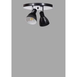 Kattospotti Linento Lighting Otis 2-osainen musta