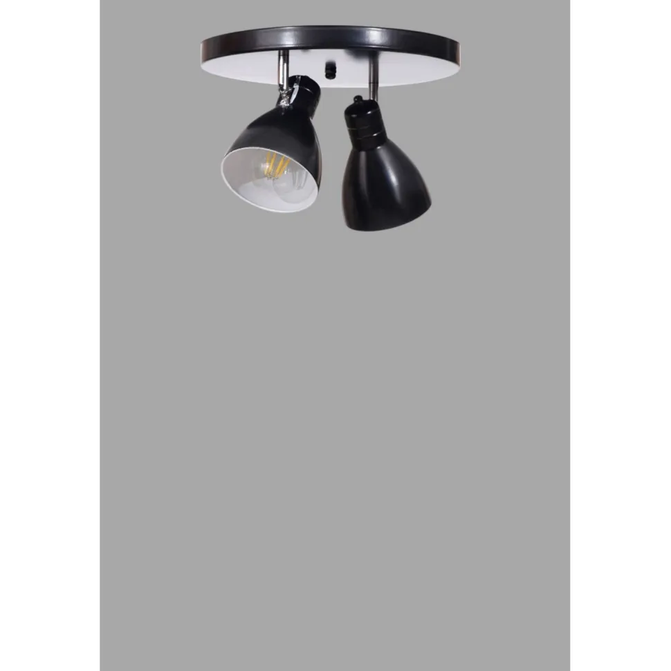 Kattospotti Linento Lighting Otis 2-osainen musta