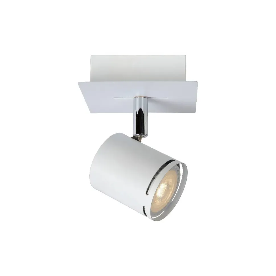 Kattospotti Lucide Rilou 100x100mm 5W himmennettävä valkoinen