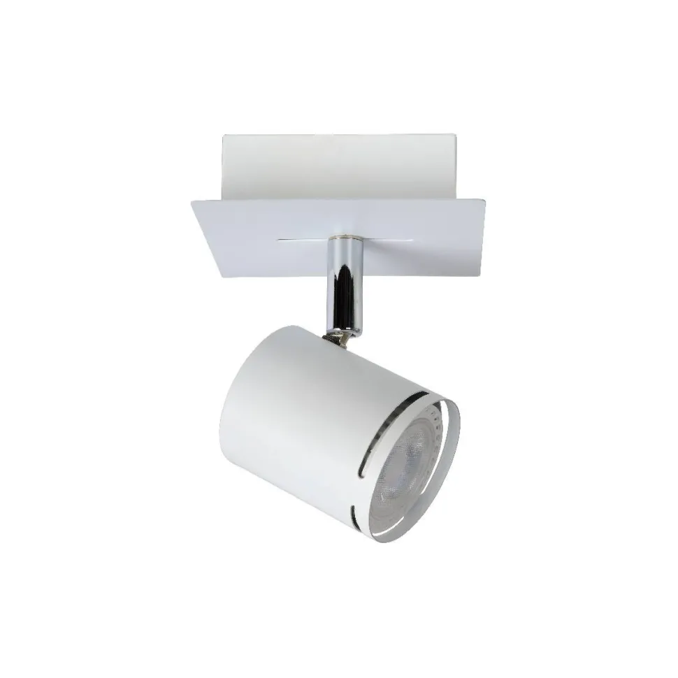Kattospotti Lucide Rilou 100x100mm 5W himmennettävä valkoinen