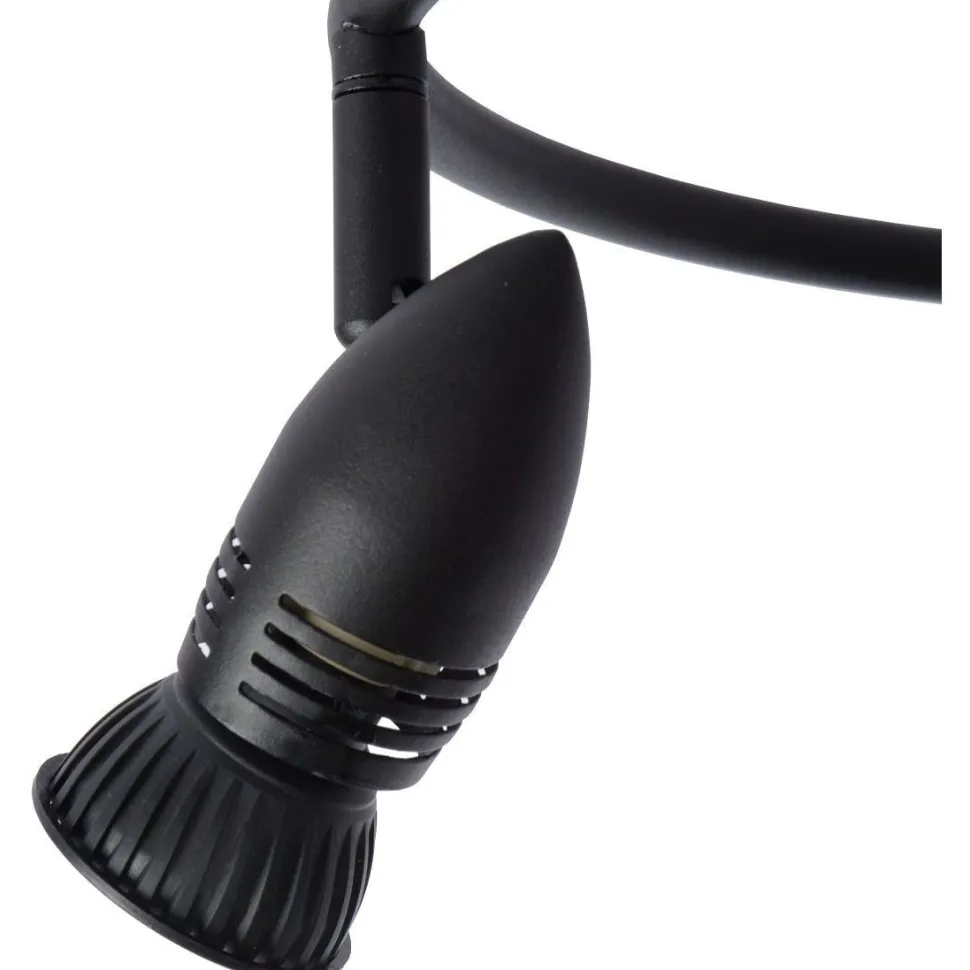 Kattospottivalaisin Lucide Caro Ø31cm, 3-osainen, musta
