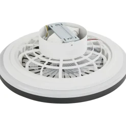 Kattotuuletinvalaisin FocusLight Panama Ø50cm, CCT, valkoinen